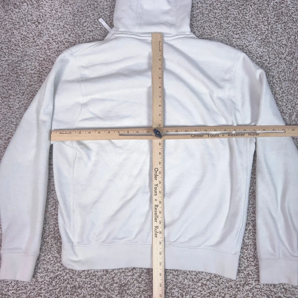 Nike Hoodie Mens M White Casual Sportswear Club Fleece Logo Sweatshirt Sweater